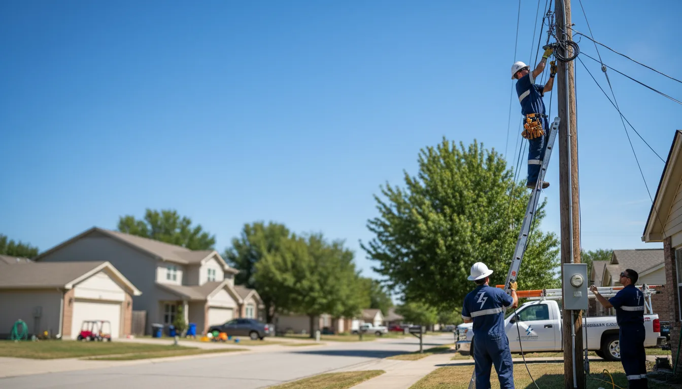 Residential electrician providing installation services in Garber, IA
